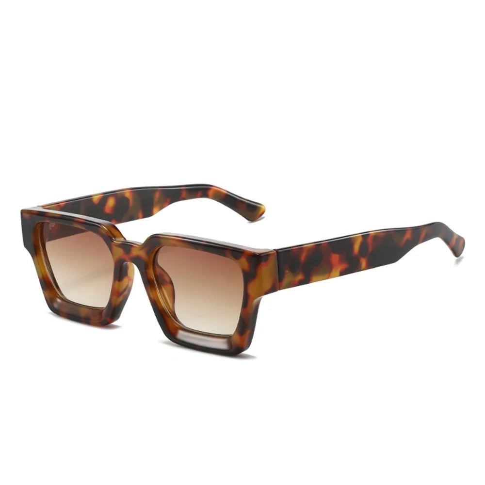 Men Square Frame Sunglasses 2025 Luxury Brand Designer Sun Glasses Retro Trendy Shades UV400 Unisex Women Glasses New
