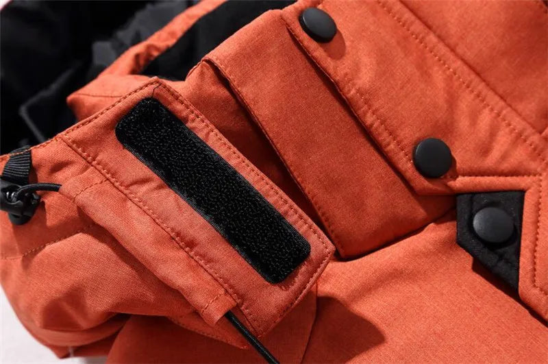 '-20 Degree Down Jacket Male Winter Parkas Men White Duck Down Jacket Hooded Outdoor Thick Warm Padded Snow Coat Oversize M-4XL