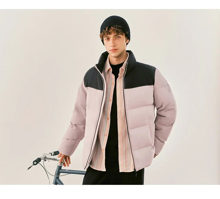 Unisex Puffer High Loft Down Stand Collar Warm Fit Waterproof Windproof Stain Resistant 2026 Couple Style Outerwear