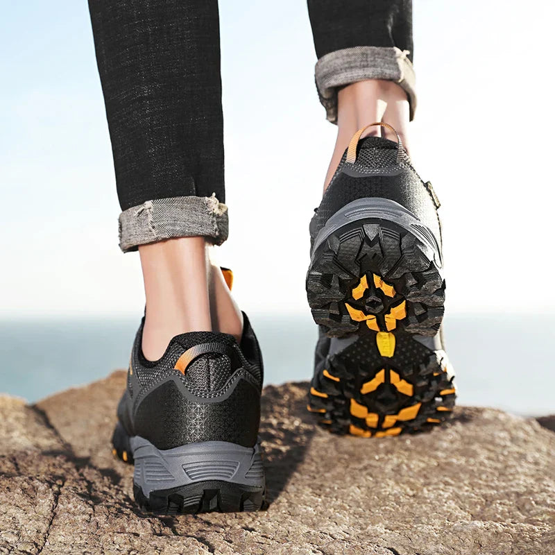 Breathable Cushioning Nonslip Sneakers Men's Hiking Shoes Running Trekking Sneakers Outdoor Mountain Sports Shoes for Men