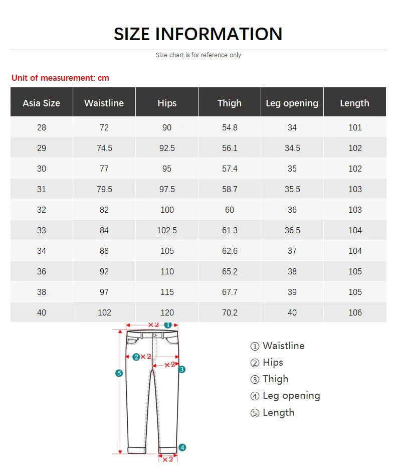 2024 Autumn New Men's Stretch Fit Jeans Bright Trendy Denim Straight-leg Trousers Male Red Lake Blue Yellow Trousers