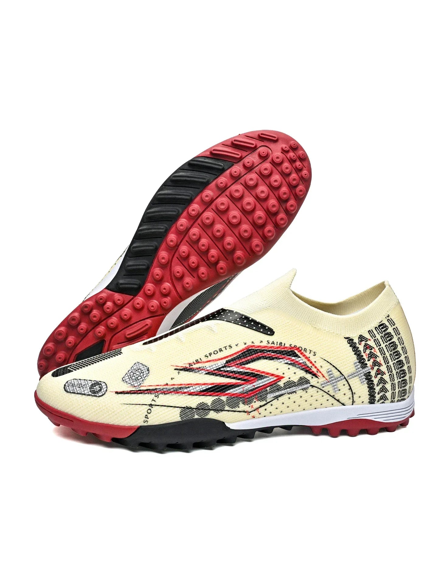 TF Soccer Cleats Men Women Kids PU Synthetic Upper Rubber Outsole Wear-resistant Non-slip Training Shoes