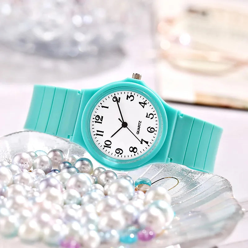 Simple Fashion Quartz Watch for Women Students Wrist Watches Silicone Strap Watch Wholesale Reloj Mujer Elegante Reloj De Mujer