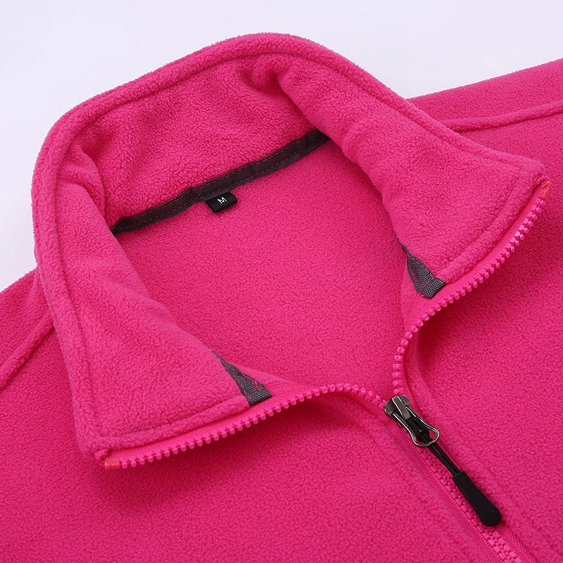 Winter Polar Fleece Jackets Women Windproof Thermal Soft Shell Jacket Outdoor Hiking Camping Skiing Climbing Warm Coat