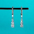 1.8cttw D Color Moissanite Diamond Dangle Drop Earrings 925 Sterling Silver Earrings Charm for Women Jewelry Wholesale