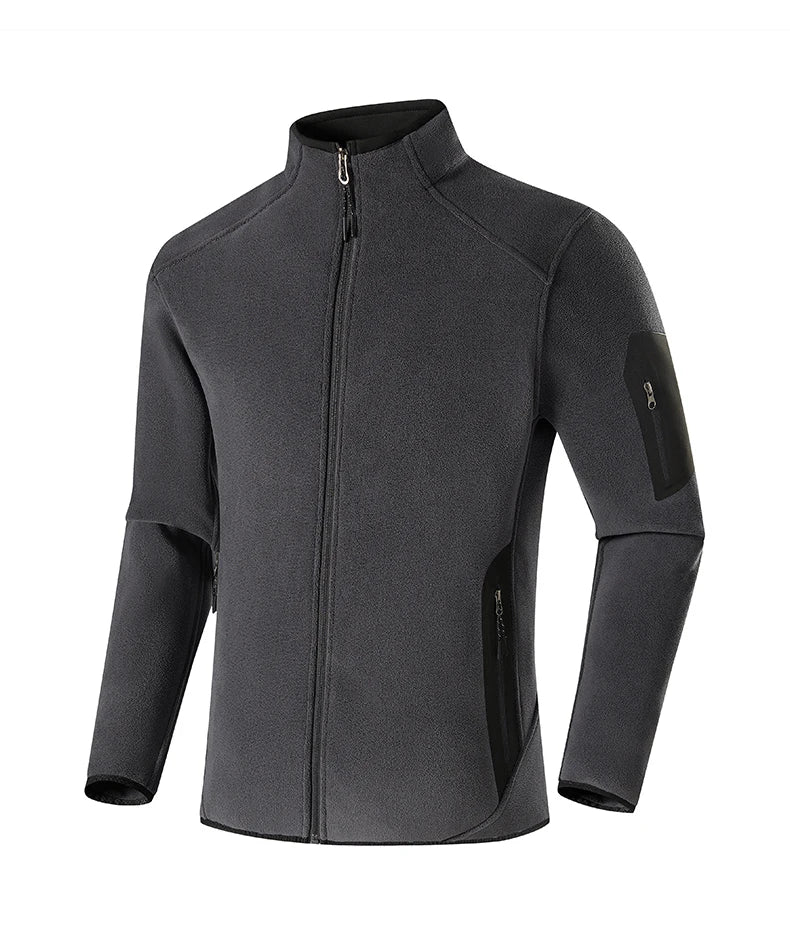 Winter Fleece Jacket Men Women Outdoor Windproof Warm Fleeced Clothing Unisex Hiking Camping Climbing Skiing Sport Coat