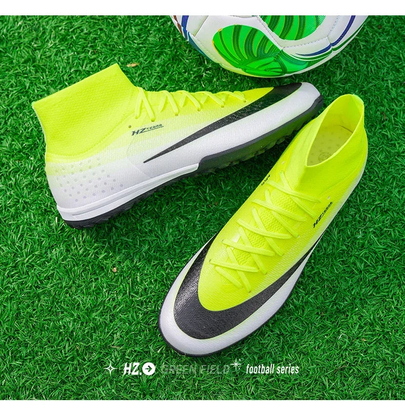 New Men Football Boots Women Professional Soccer Shoes Hot Sale TF/FG Sneakers Unisex High-quality Futsal Cleats Ultralight