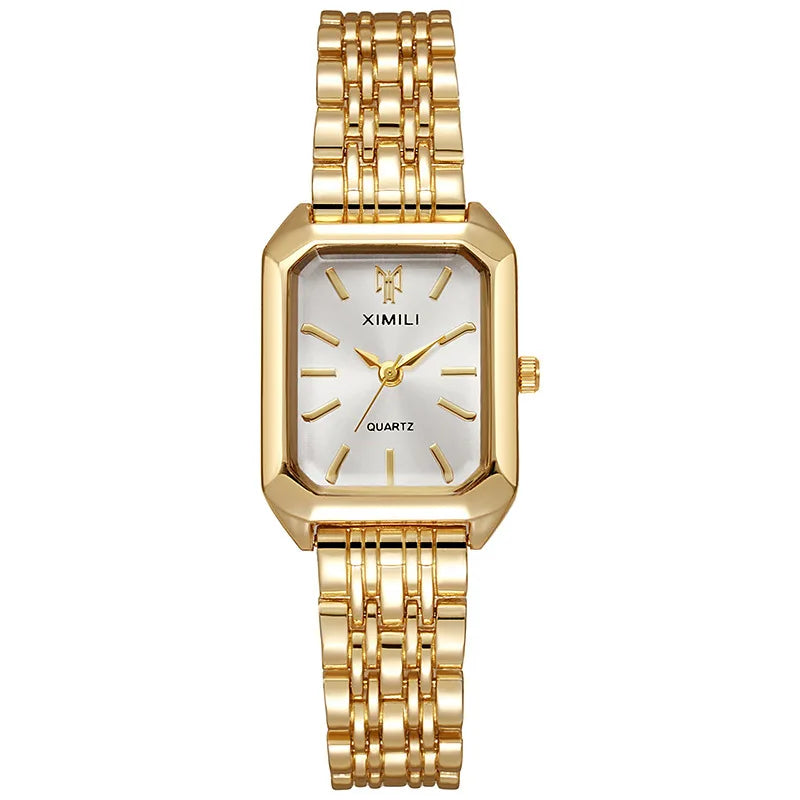 Luxury Hight Quality Quartz Watch Fashion Charming Rhinestones Stainless Steel Band Women's Wristwatches