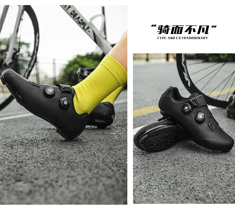 New Cycling Sports Shoes Men MTB Pedal Bicycle Shoes Women Lightweight Road Self-Locking SPD Racing Shoes Unisex Cycling Shoes