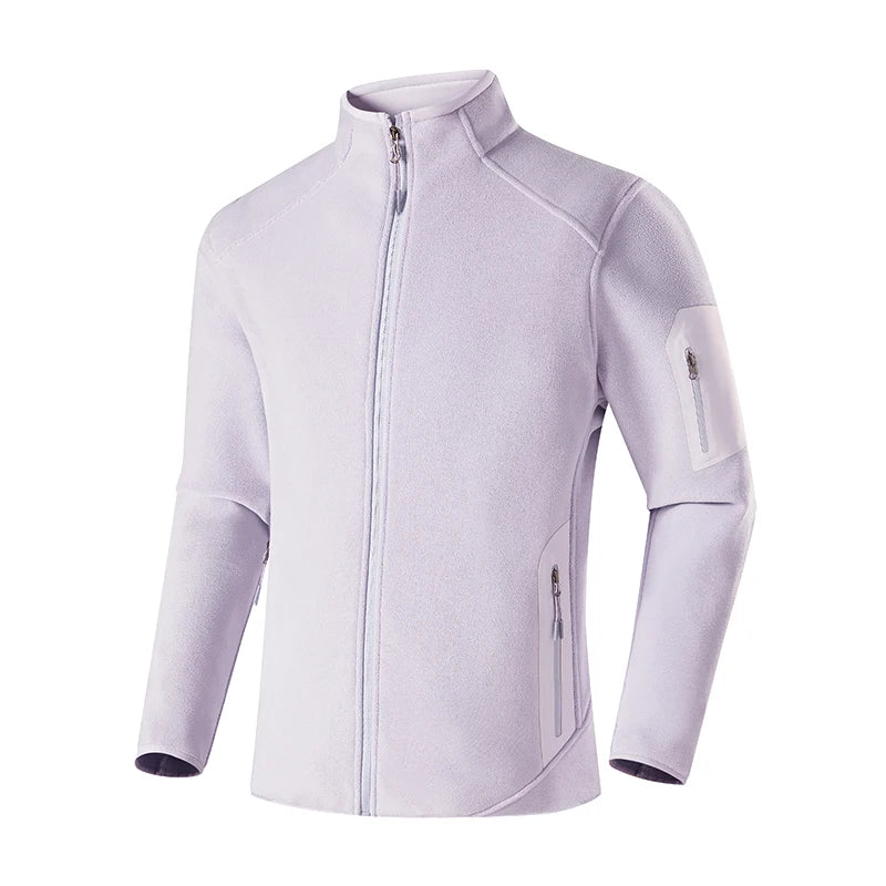 Winter Fleece Jacket Men Women Outdoor Windproof Warm Fleeced Clothing Unisex Hiking Camping Climbing Skiing Sport Coat