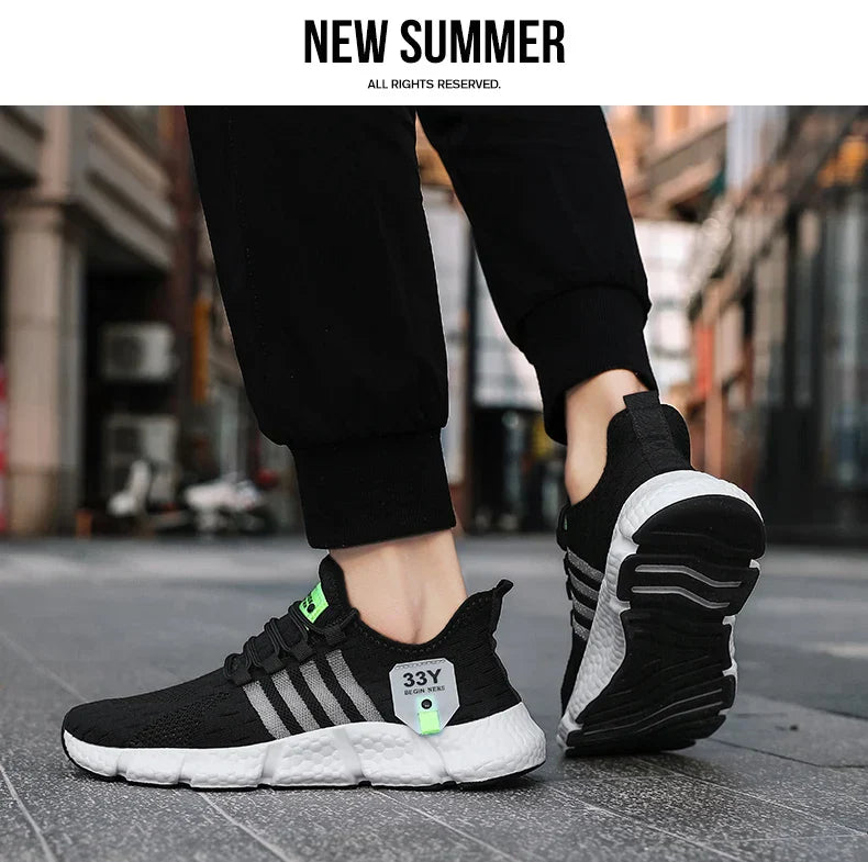 High Quality Summer Men Shoes Comfortable Sneakers Breathable Running Shoes for Men Mesh Tennis Sport Shoes