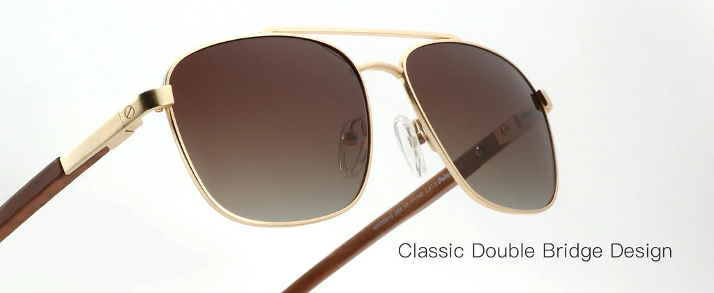 2026 Trend Wood Polarized Sunglasses for Men UV Protection Fishing Driving Golf Pilot Shade Sun Glasses