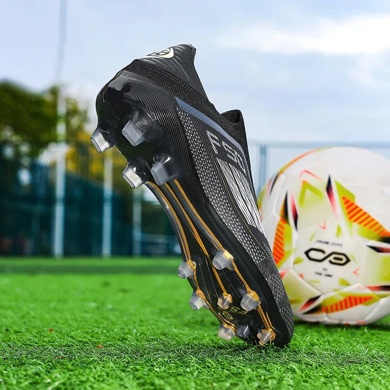 Men Football Boots Training Breathable Drop Shipping Match Sport Cleats Soccer Shoes FG Ultralight Long Spikes Indoor Sneakers