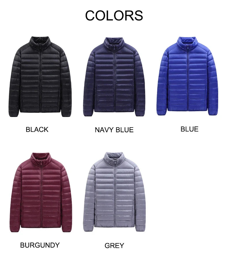 50% Down Jackets Men's Ultralight Hiking Camping Trekking Winter Coat Outdoor Windproof Warm Puffer Jacket Packable
