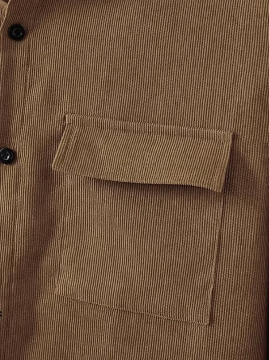 Men's suit Solid color corduroy suit Long sleeve shirt and pants casual suit
