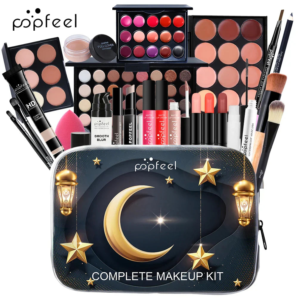 24-Piece Festival Makeup Set-Versatile Cosmetic Collection Perfect for Gifting to Moms, Girlfriends, and Girls.Daily Use