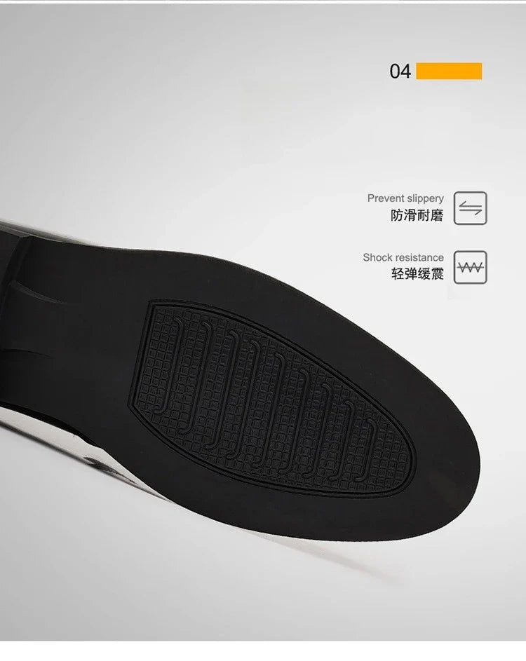 Spring New Men's Business Formal Leather Shoes Solid Color Fashion Casual Shoes Male British Pointed Toe Dress Shoe Man