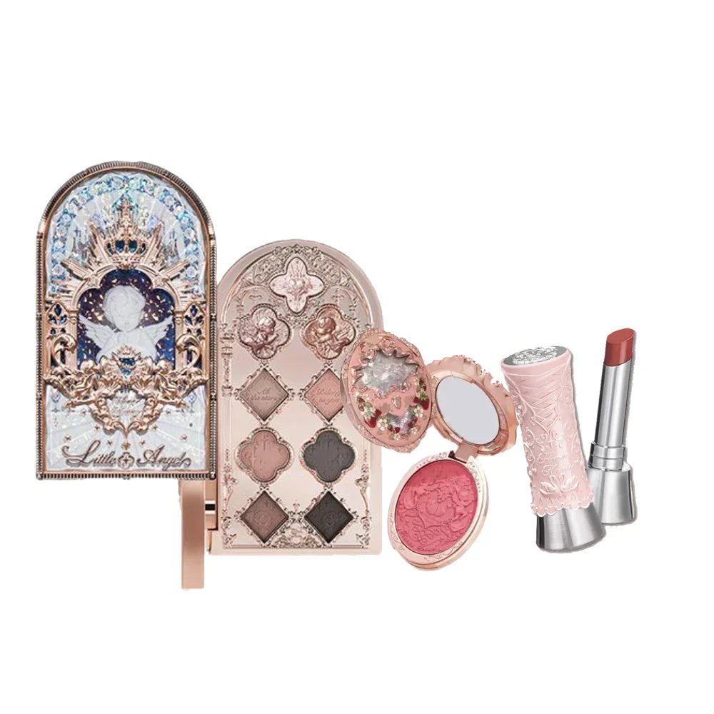 Makeup Set Box Full Swan Bear Garden Collection Embossed Blush Shine Lipstick Kit Foundation  All in Maquiagem Kit
