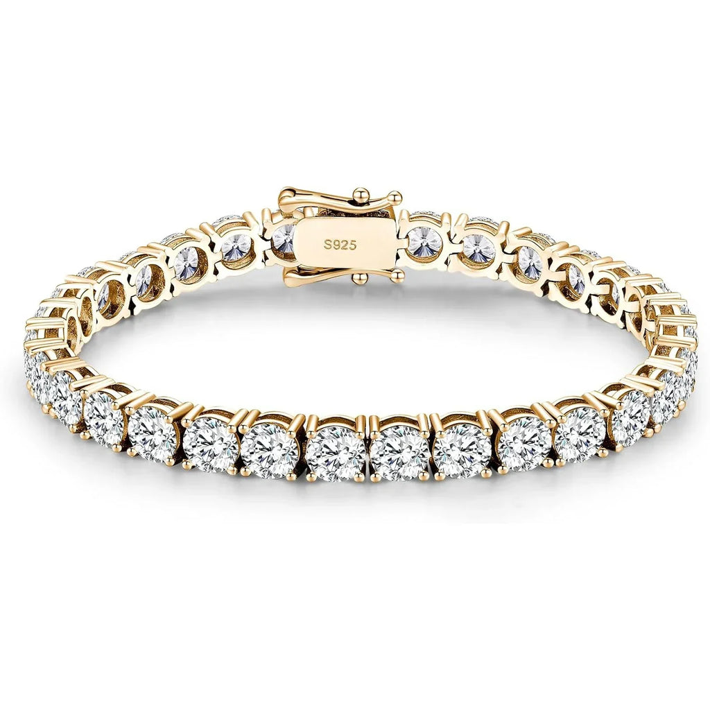 Luxury 4MM Tennis Bracelet for Women Men Full Moissnaite Laboratory Diamond S925 Silver Wedding Jewelry with Certificate