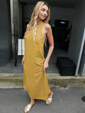 2024 Summer Women Backless Elegant Dress