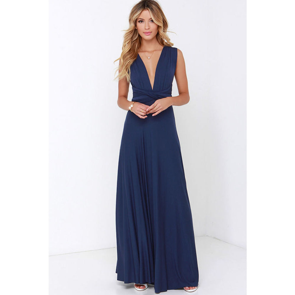 Sexy Women Multiway Wrap Convertible Boho Maxi Club Red Bandage Long Dress Party Bridesmaid Infinity Robe Longue Femme