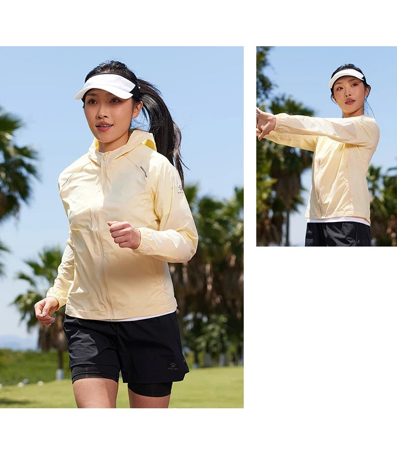 running sunscreen clothing men summer breathable hooded thin jacket UV UPF50 skin coat pair