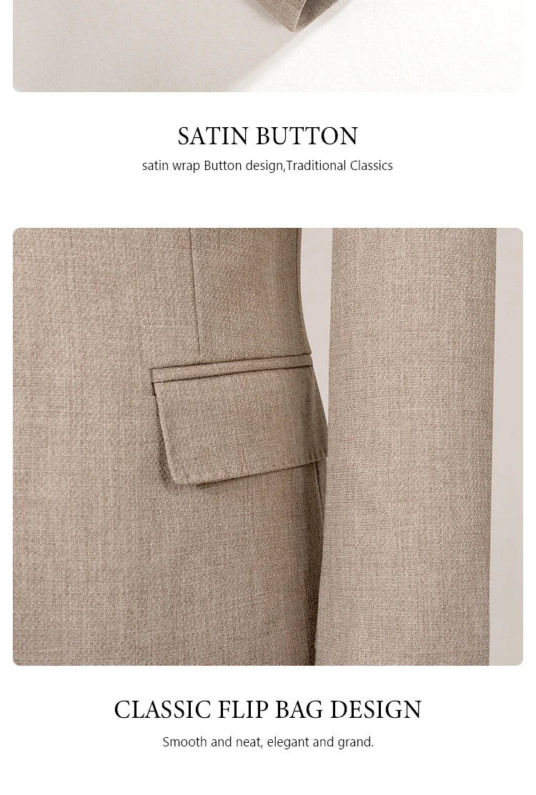 New 2 buttons on suit blue modern design mens office wear blazer coustime homme luxe Bead edge craftsmanship