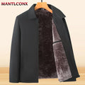Men Windproof Men's Winter Coat Blazer Autumn Winter Warm Men's Jacket Windbreak Casual Business Coat L-3XL