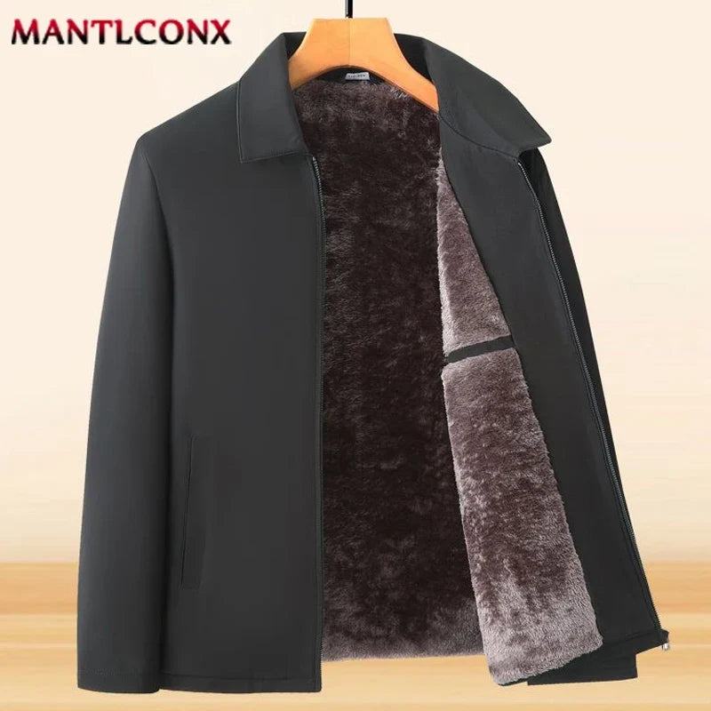 Men Windproof Men's Winter Coat Blazer Autumn Winter Warm Men's Jacket Windbreak Casual Business Coat L-3XL