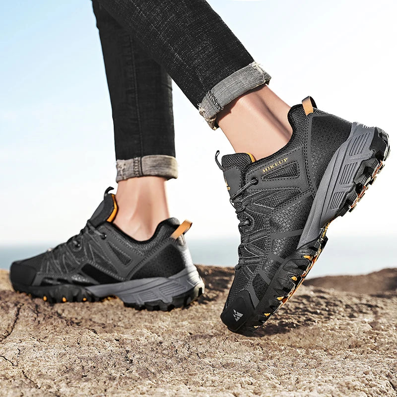 Breathable Cushioning Nonslip Sneakers Men's Hiking Shoes Running Trekking Sneakers Outdoor Mountain Sports Shoes for Men