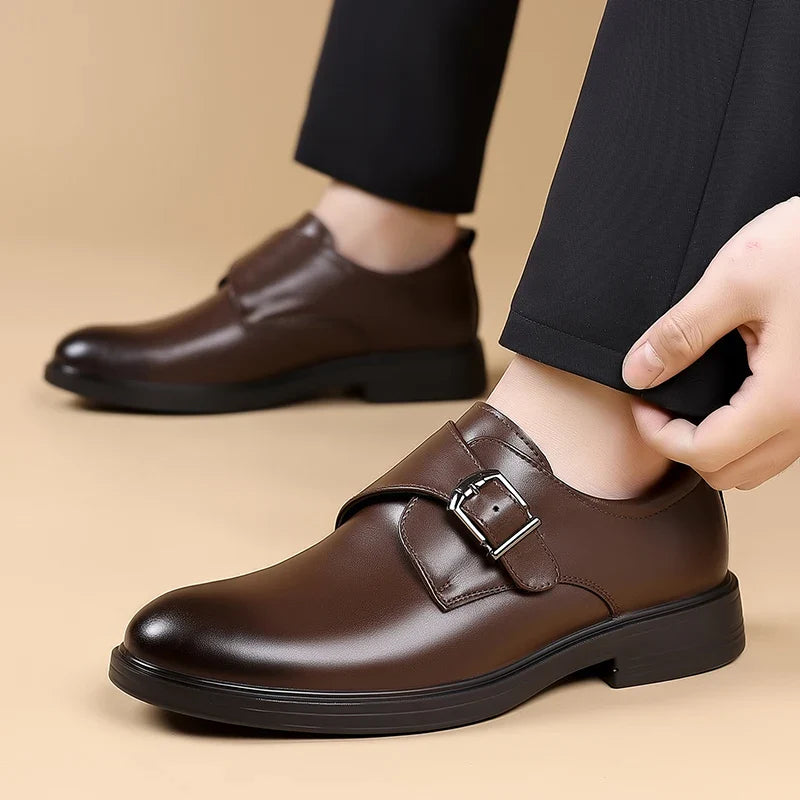 Classic Leather Men Loafers Fashion Man Casual Shoes Outdoor Slip on Flats Non-Slip Driving Shoe Business Moccasins Oxford Shoes