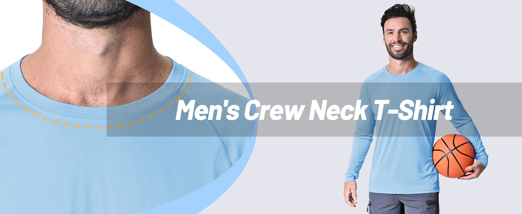 Men's Sun Protection T-shirts Summer UPF 50+ Long Sleeve Performance Quick Dry Breathable Hiking Fish T-shirts UV-Proof