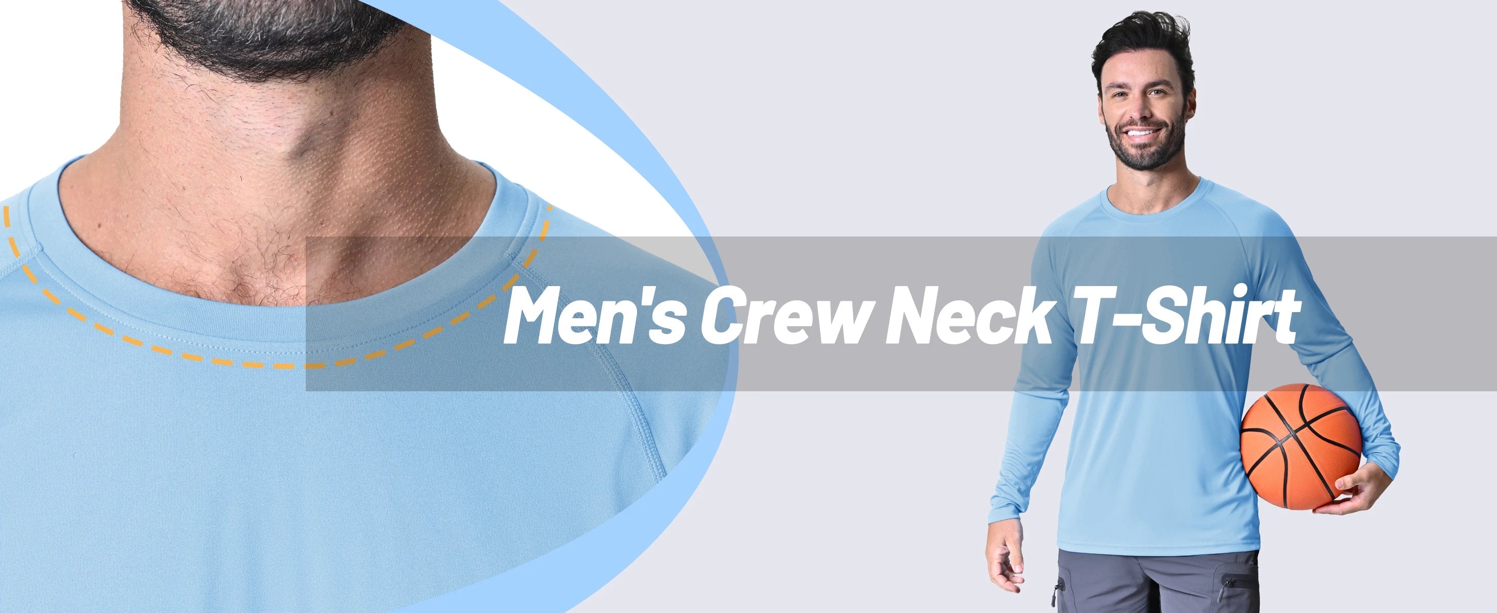 Men's Sun Protection T-shirts Summer UPF 50+ Long Sleeve Performance Quick Dry Breathable Hiking Fish T-shirts UV-Proof
