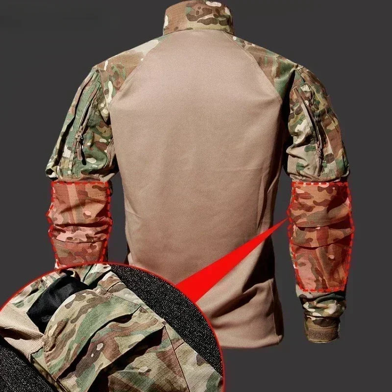 Tactical Uniform Milit Camo Suit Hunting Clothes Combat Shirts Camping Pants Men Workwear Suits Airsoft Paintball Sets