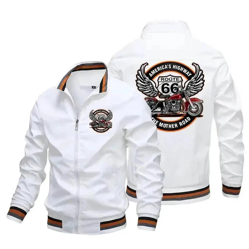 Men's Spring and Autumn Outdoor Casual Hip Hop Baseball Zipper Sportswear Fashion Motorcycle High Quality Sports Jacket