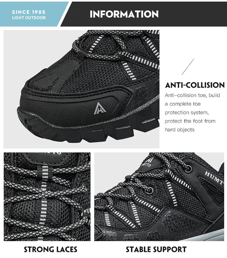 Breathable Hiking Men's Sports Shoes Luxury Designer Climbing Trekking Sneakers for Men Outdoor Work Man Boots 110609A