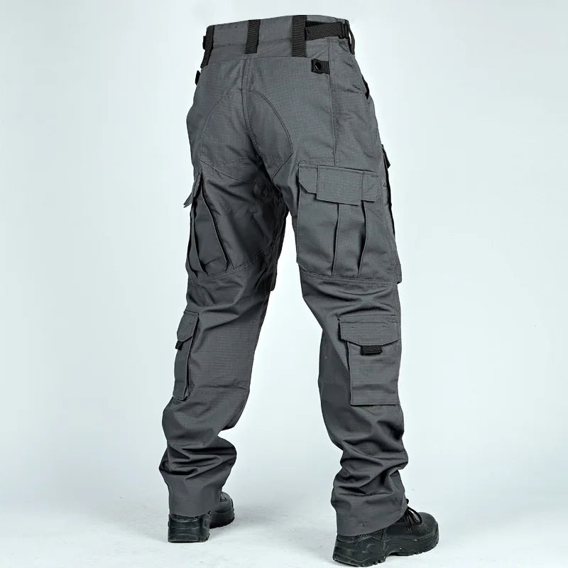 Tactical Pants For Men Casual Multi-Pockets Cargo Trousers Quick Dry Outdoor Waterproof Work Trousers Wear-Resistant Overalls