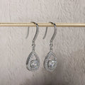 1ct D Color Moissanite Drop Teardrop Shape Earrings 925 Sterling Silve Hook Earrings for Woman Jewelry Gifts Wholesale