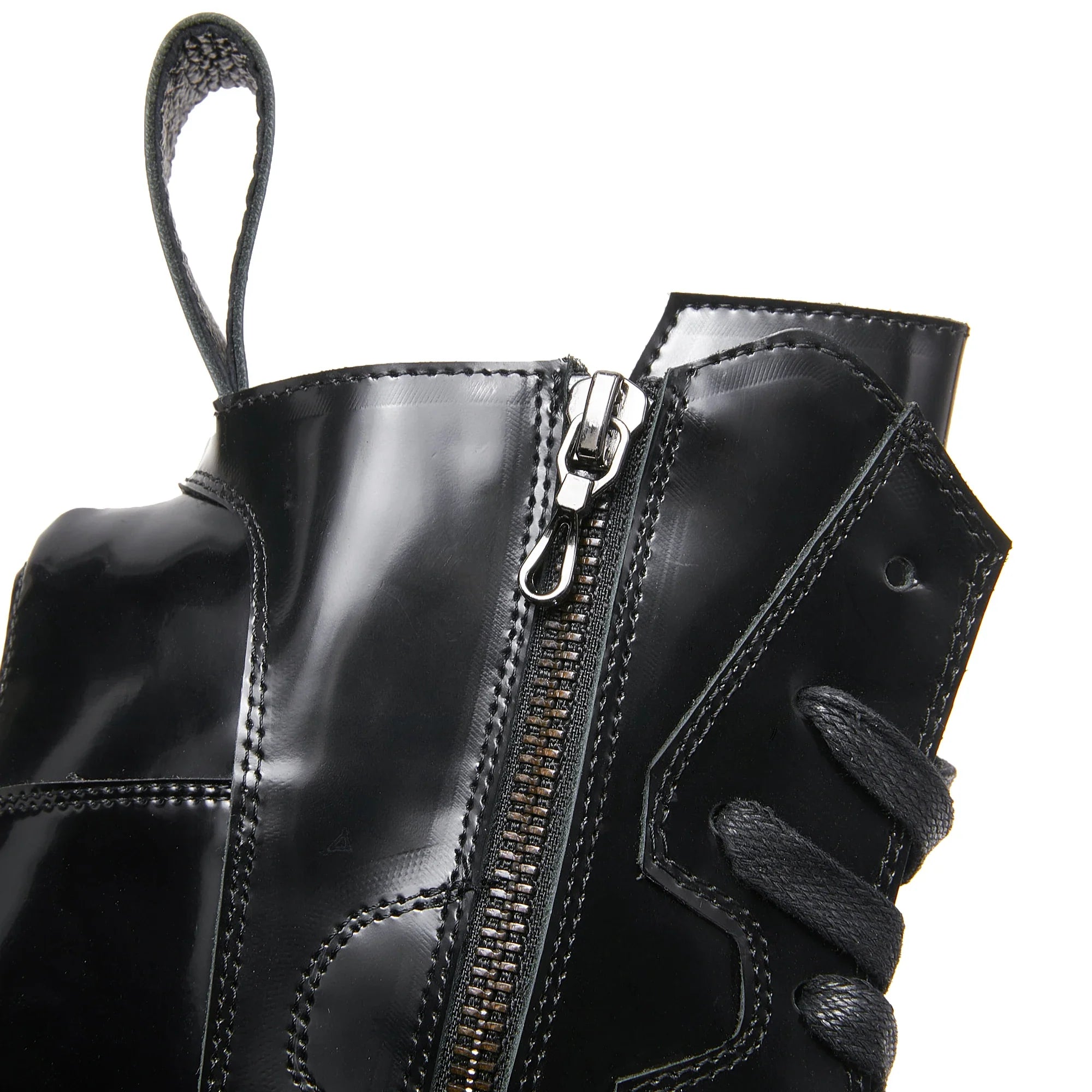 Leather lace up men's boots, trendy height increasing leather shoes