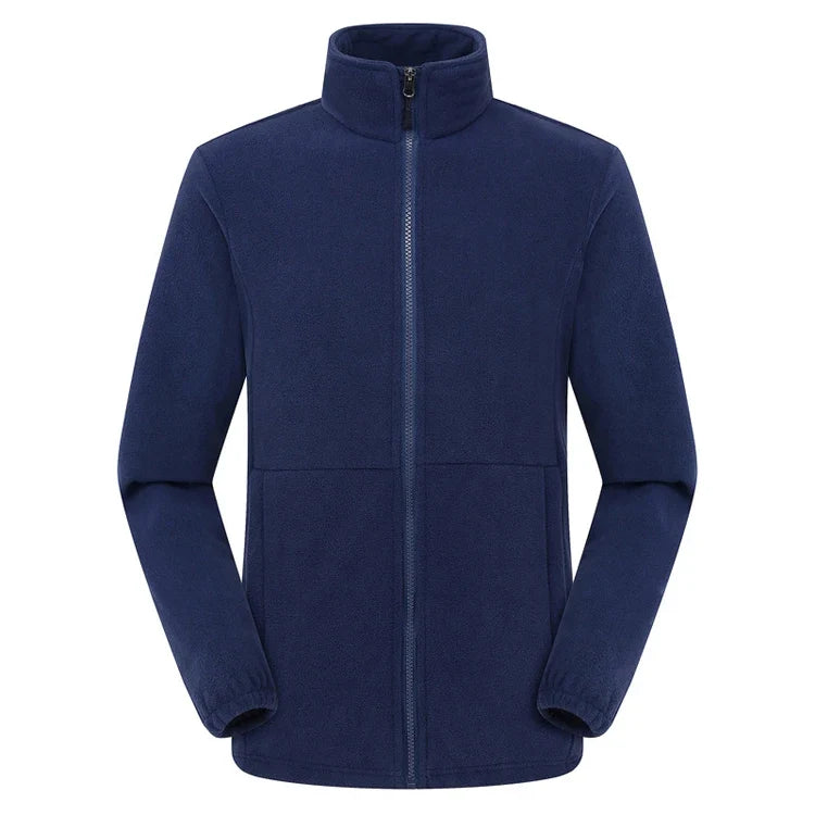 Soft Polar Fleece Jacket with Pockets Lightweight Outdoor Recreation Full Zip Coat
