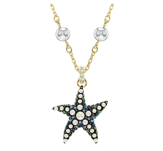 2025 New Hot Selling Texture Ocean Series Necklace Pendant Earnail Ring Jewelry Set Trendy Personality Unique Design