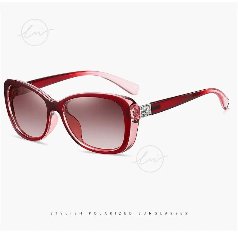 Young Style Women's Sunglasses Gradient Polarized Driving Glasses Luxury Design Ladies Elegant Lunette De Soleil Femme