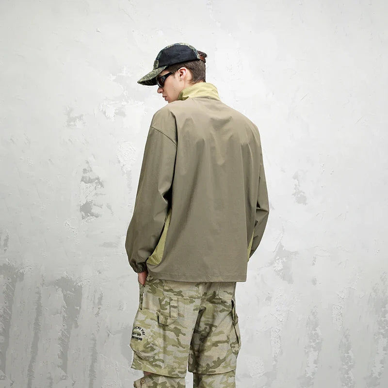 Autumn Utility Sweatshirt | Water-Repellent + Static Control + 4-Way Stretch (Unisex) Casual Loose Fit T-Shirt