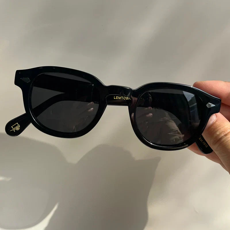 High Quality Sunglasses Man Johnny Depp Lemtosh Polarized Sun Glasses Woman Luxury Brand Vintage Acetate Frame With Original Box