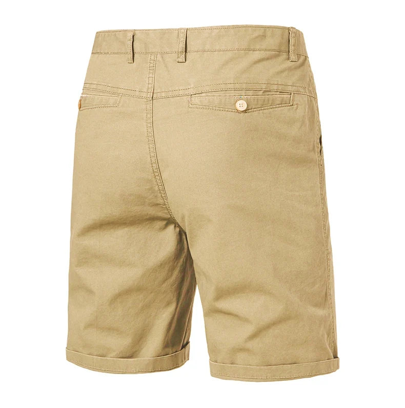 Summer Men Shorts 100% Cotton Mens Casual Shorts Male Bermuda Cargo Overalls Sport Work Shorts