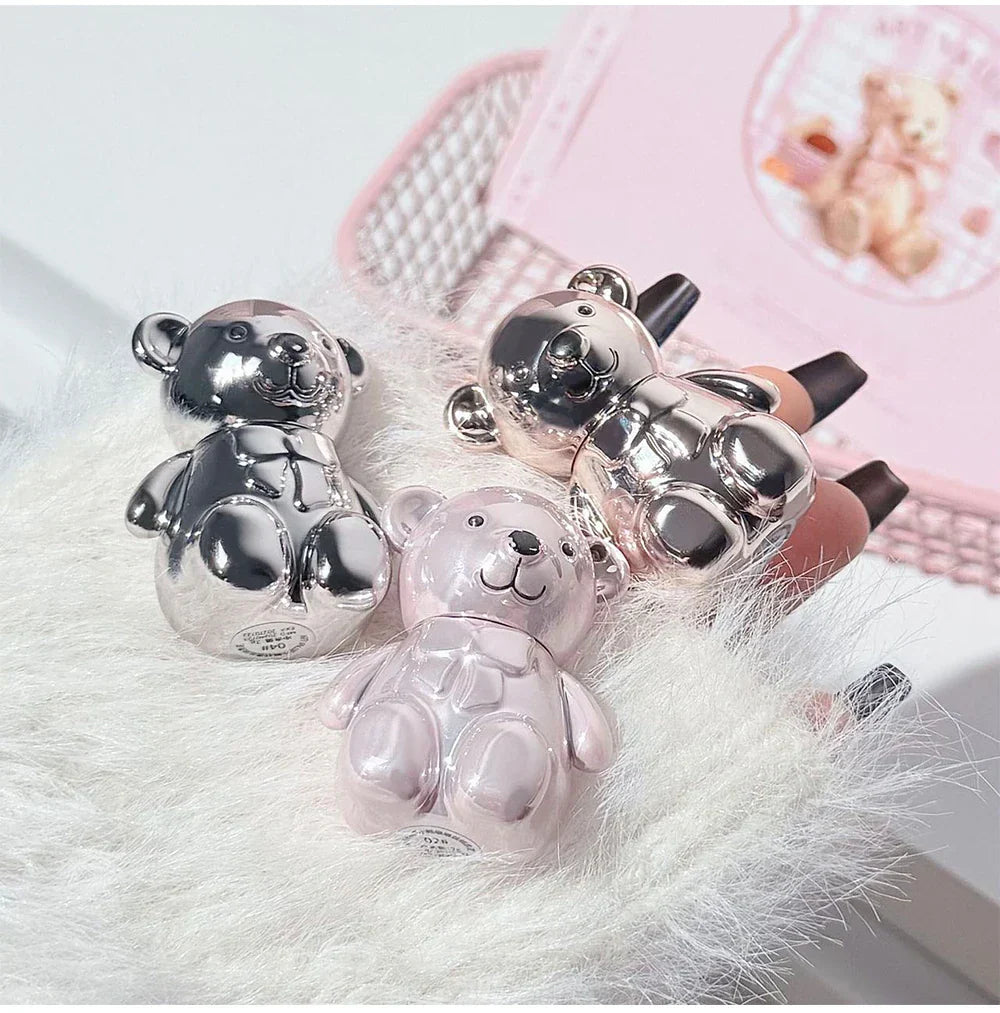 7PCs Multipurpose Makeup Sets Include 3 Matte Lip Mud,1 Pressed Powder,1 Blush,1 Eyes Palette And Necklace Cosmetics