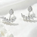 Marquise Cut Full Moissanite Stud Earrings for Women Dainty Girls Couple Jewelry D Color Vvs1 S925 Silver Hoop Earrings