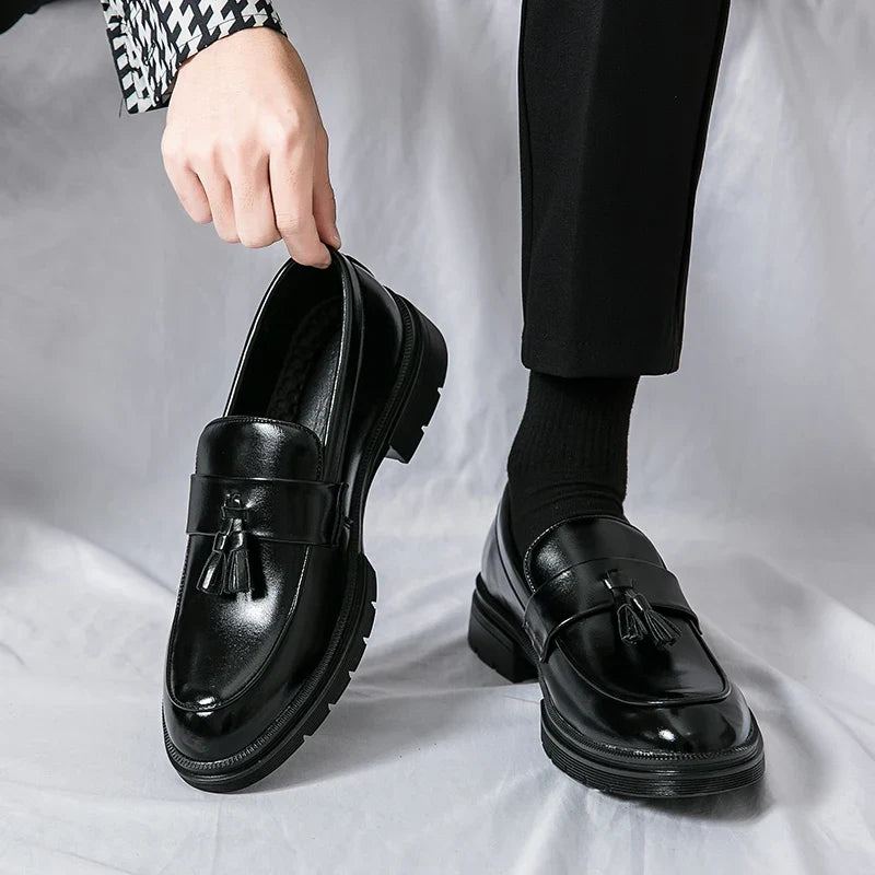 Zapatos De Hombre Loafers Men's Tassel Slip-On Comfortable Men Leather Shoes Casual Shoes Fashion Oxford Shoes Large Size 38-47