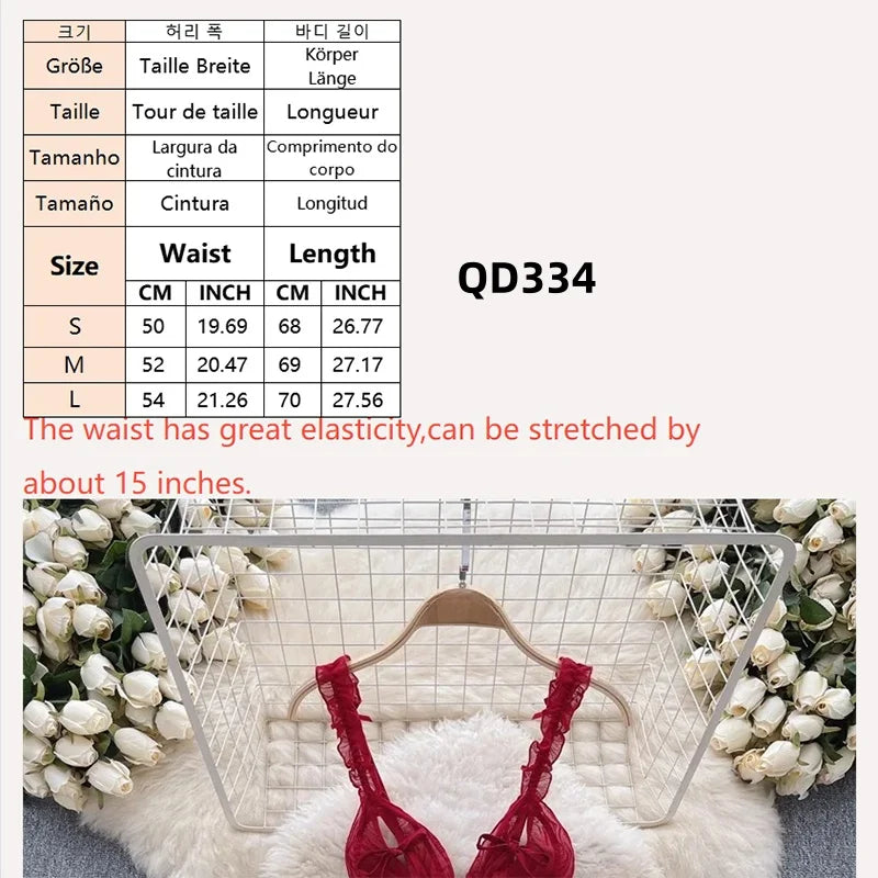 Woman Fashion Sexy Strap Dress New Sleeveless Slim Floral Print Mini Dress Comfortable Breathable Mesh Lace Mini Dress