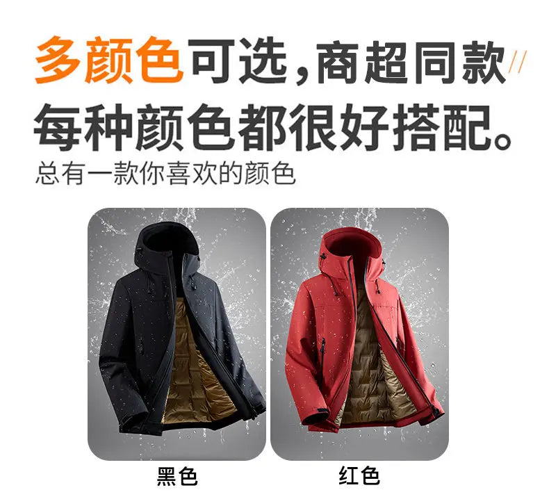 90% White Duck Down Men's Waterproof Windproof Warm Down Jacket 2025 Winter Jacket Casual Thick High-quality Clothing